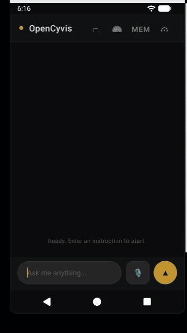 Floating overlay + completion notification